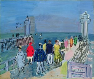 Der Steg in Trouville von Raoul Dufy