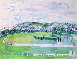 Die Rennbahn von Deauville von Raoul Dufy