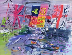 Die Regatta in Henley, um 1933 von Raoul Dufy