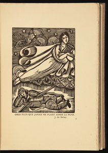 Holzschnitt aus Martial Elegies von Roger Allard von Raoul Dufy