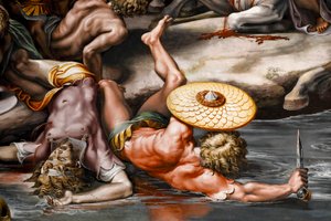 Schlacht an der Milvischen Brücke (Detail)