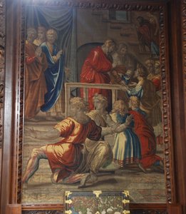 Der Tod des Ananias, Mortlake Werkstatt von after Raphael