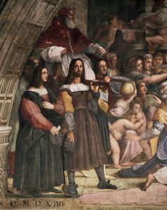 Sänftenträger, die Papst Julius II. tragen (Detail)