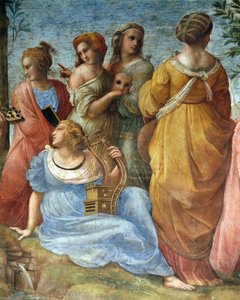 Die Musen, Detail des Parnassus