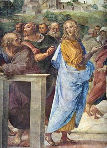 Disputa. (Detail) von Raffaello Sanzio Raphael