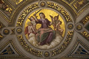 Justitia Fresko in der Stanza della Segnatura