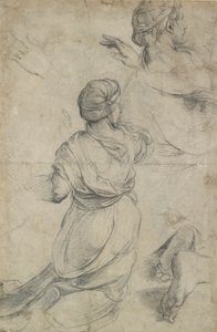 Studien für zwei kniende Frauen, ca. 1500-1520