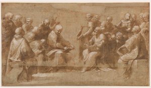 Studie für Die Disputation des Heiligen Sakraments, 1508-1510