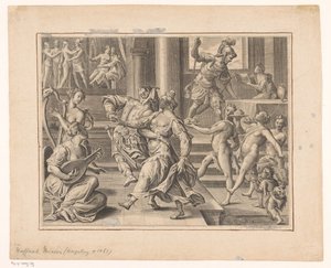 Feiernde Gesellschaft von Raphael Custos (attributed to)