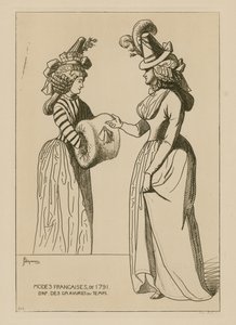 Französische Mode von 1791