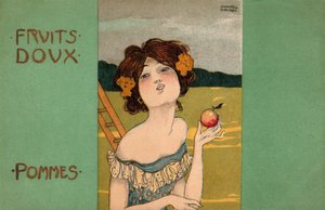 Apfelernte, ca. 1900 von Raphael Kirchner