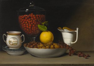 Stillleben - Erdbeeren, Nüsse, ca. 1822