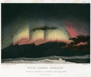 Aurora Borealis oder Nordlichter, Vorhangform von Rapine