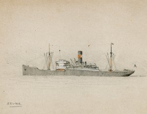 Fracht auf der Gironde-Mündung von Raymond Bonnefon