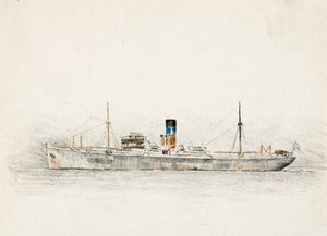 Fracht auf der Gironde-Mündung von Raymond Bonnefon