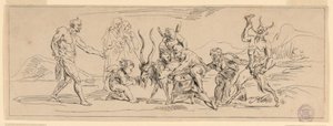 Bacchanal mit einer Ziege
