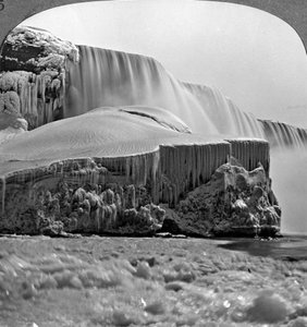 American Falls, Niagarafälle, im Winter, New York, USA