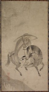 Su Dongpo reitet auf einem Esel