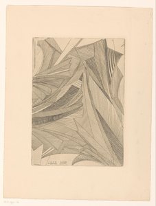 Geometrische Muster von Eisblumen