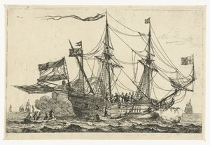 Ankunft eines englischen Schiffes