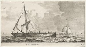 Schiffe von Amsterdam: Ein Handelsschiff von Reinier Nooms