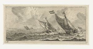 Fähren auf rauer See
