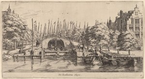 Eenhoorns Schleuse von Reinier Nooms, called Zeeman