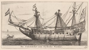Die "Salemander," ein Ostindien-Kauffahrer