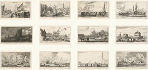 Verschiedene Schiffe und Ansichten von Amsterdam: Teil III