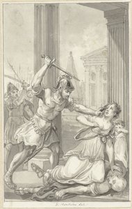 Die Ermordung der Familie von Kaiser Caius von Reinier Vinkeles (I)