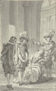 Illustration für das Theaterstück Ines de Castro von Rhijnvis Feith