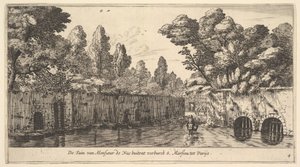Der Garten von M. de Nue außerhalb des Vororts von S. Marceau bei Paris