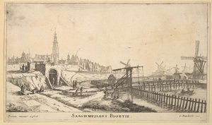 Das Zaagmolen-Tor, 17. Jahrhundert von Reinier Zeeman