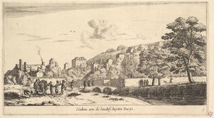 Ansicht von Chaillot in Paris, 17. Jahrhundert