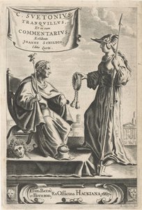 Sockel mit einem Kaiser auf seinem Thron von Reinier van Persijn
