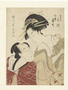 Die Liebenden Akeneya Hanshichi und Minoya Sankatsu