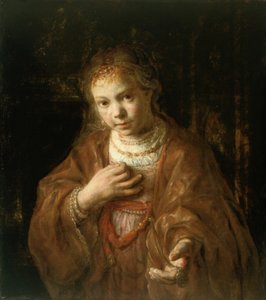 Junges Mädchen mit einer Medaille