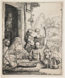 Abraham bewirtet die Engel