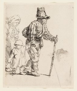 Bauernfamilie auf der Wanderung, ca. 1652
