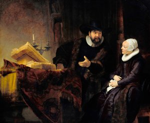 Porträt des mennonitischen Predigers Cornelius Claesz Anslo und seiner Frau Aaltje Gerritsdr Shouten