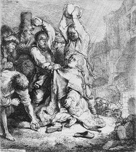 Steinigung des heiligen Stephanus von Rembrandt van Rijn