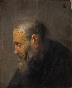Studie eines alten Mannes im Profil