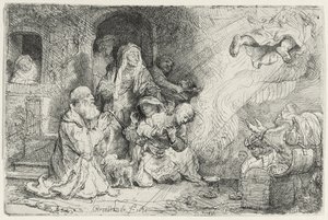 Der Engel verlässt die Familie des Tobias