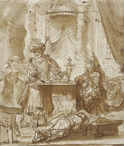 Die Erniedrigung Hamans vor Ahasverus und Esther