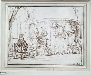 Tobias und der Engel (Zeichnung)