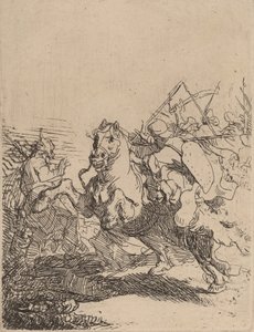 Ein Kavalleriekampf von Rembrandt van Rijn