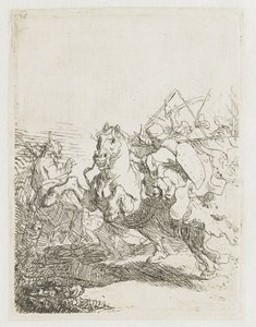 Ein Kavalleriekampf von Rembrandt van Rijn