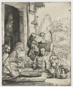 Abraham bewirtet die Engel