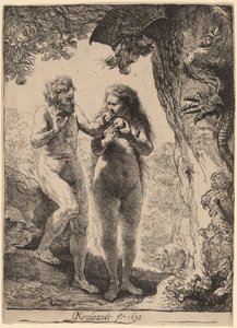 Adam und Eva von Rembrandt van Rijn