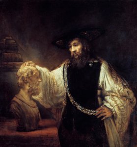 Aristoteles vor der Büste von Homer, 1653 von Rembrandt van Rijn